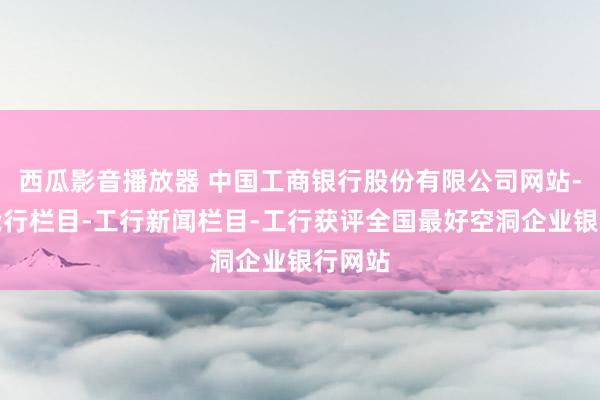 西瓜影音播放器 中国工商银行股份有限公司网站-对于我行栏目-工行新闻栏目-工行获评全国最好空洞企业银行网站