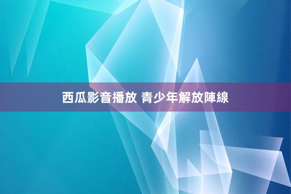 西瓜影音播放 青少年解放陣線