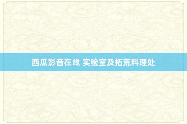 西瓜影音在线 实验室及拓荒料理处