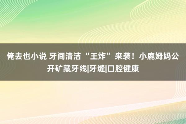 俺去也小说 牙间清洁 “王炸” 来袭！小鹿姆妈公开矿藏牙线|牙缝|口腔健康